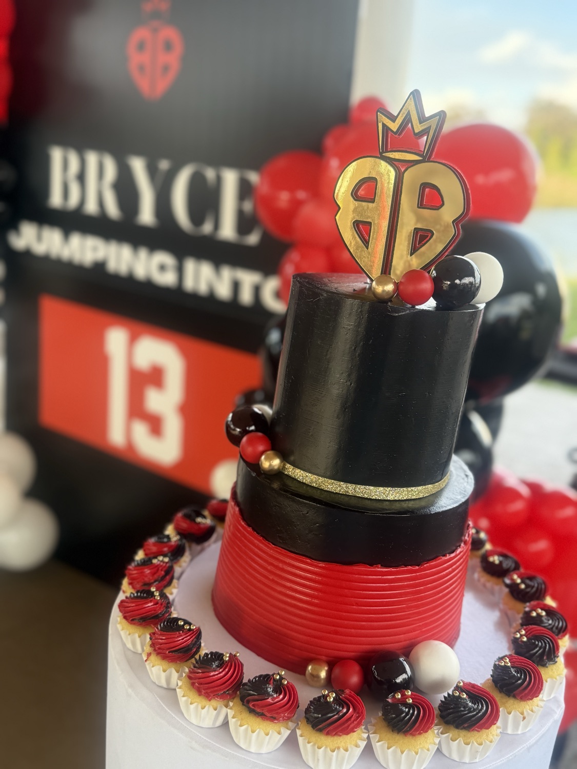 Custom themed milestone celebration cake